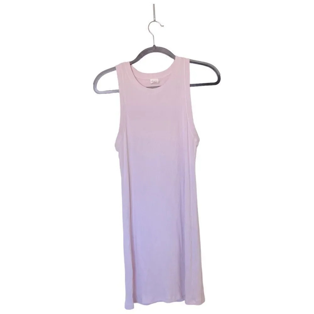 ARITZIA Wilfred Free Pink Tank Dress Size Medium Sleeveless Mini